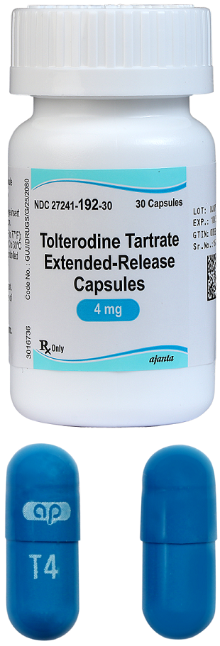Tolterodine Tartrate Extended-Release Capsules 4 .. .  .  